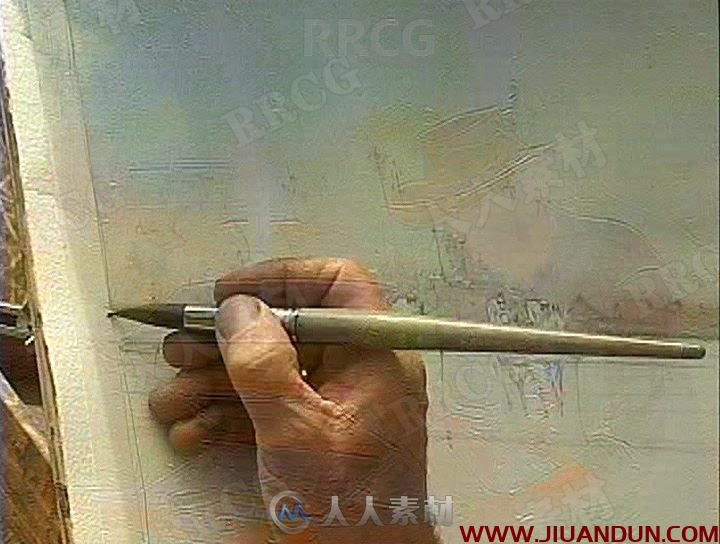 阿尔瓦罗画师巴黎风景写生水彩传统手绘视频教程 CG 第4张