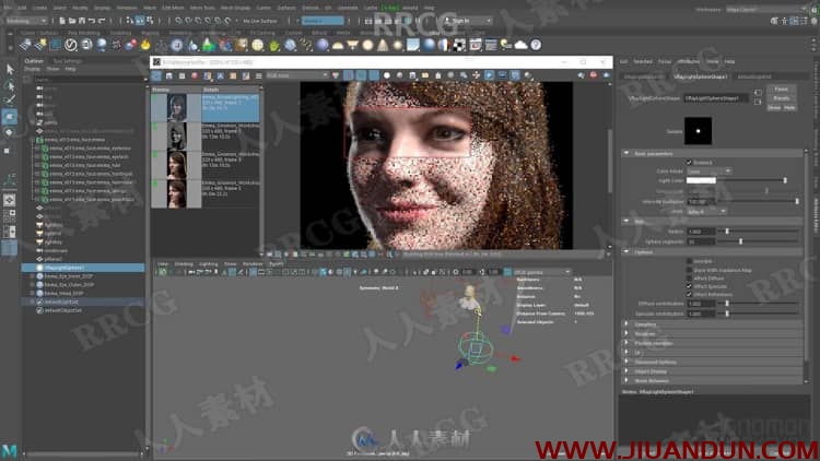 V-Ray Next逼真CG人像灯光照明渲染技术视频教程 3D 第5张