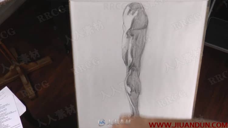 人体四肢解剖素描传统手绘视频教程 CG 第6张