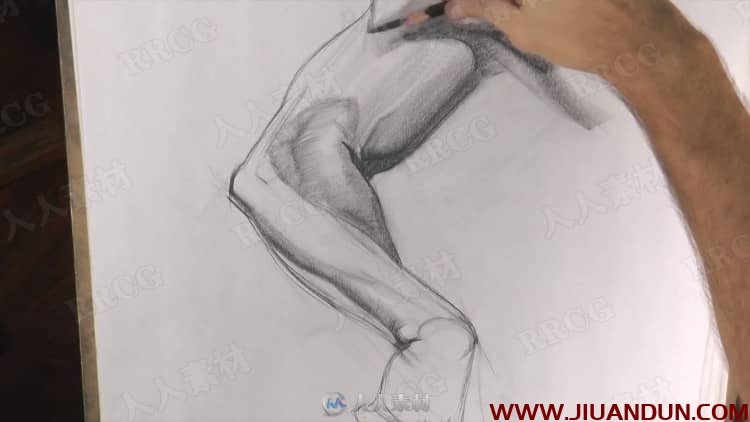 人体四肢解剖素描传统手绘视频教程 CG 第10张