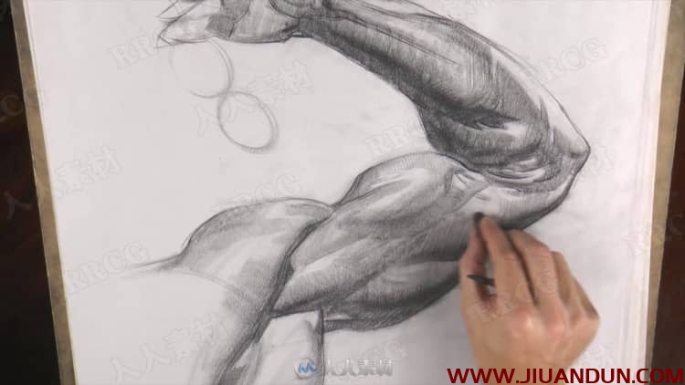 人体四肢解剖素描传统手绘视频教程 CG 第15张