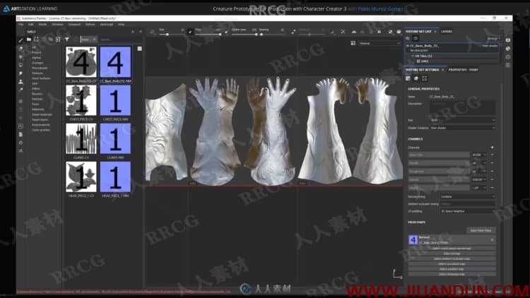 ZBrush恐怖异形完整实例制作流程视频教程 3D 第10张