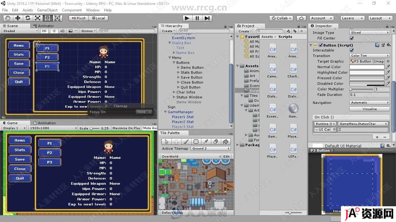 Unity制作经典RPG类型游戏工作流程视频教程 CG 第9张