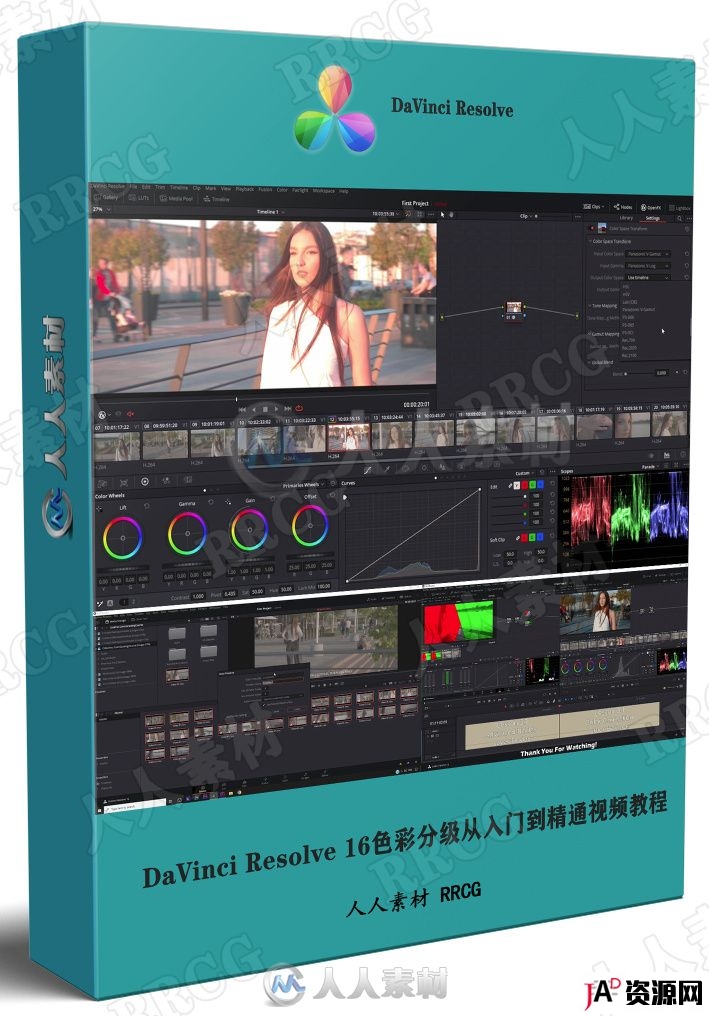 DaVinci Resolve 16色彩分级从入门到精通视频教程 教程专区 第1张