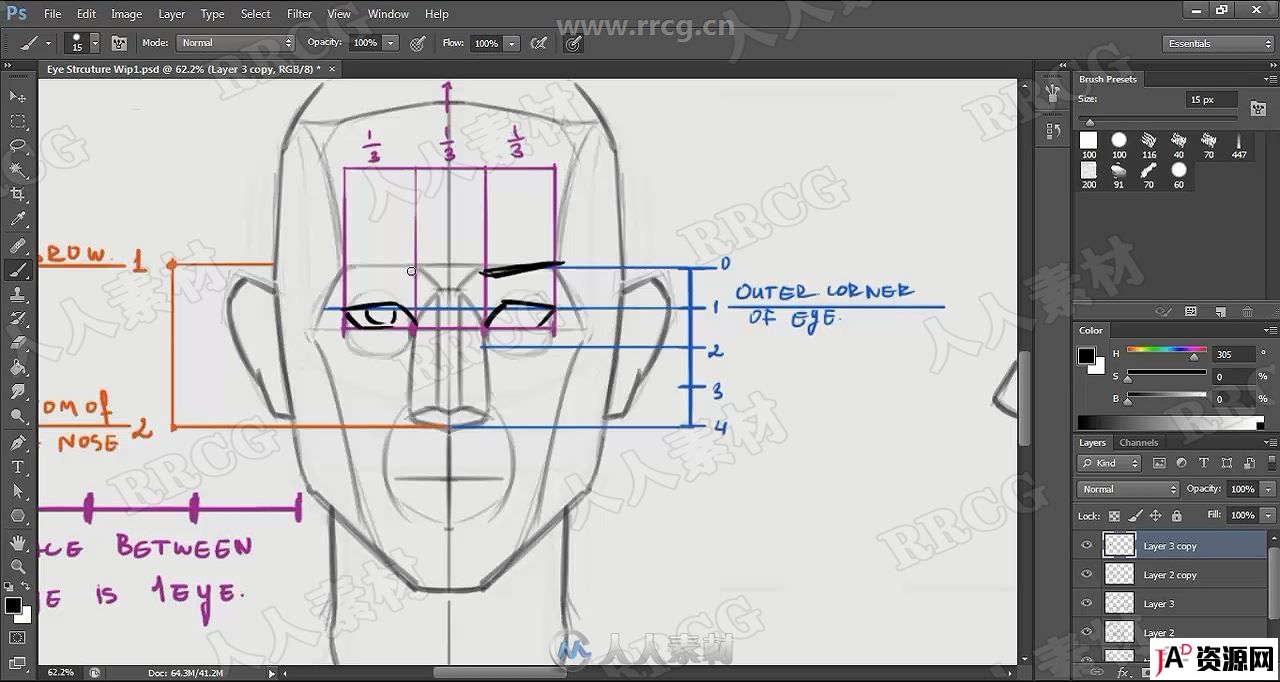 Naranbaatar Ganbold画师人物角色面部特征眼嘴鼻细节详细数字绘画 CG 第5张