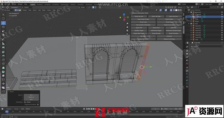 Blender古代遗址3D游戏环境完整制作视频教程 CG 第4张