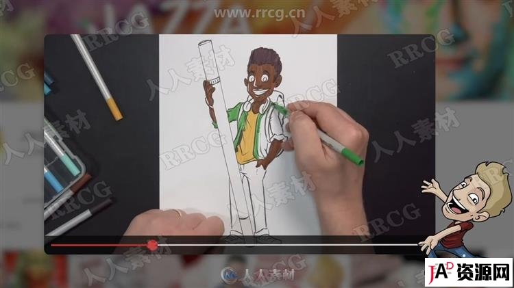 传统艺术绘画素描着墨色彩技术训练视频教程 design others 第5张