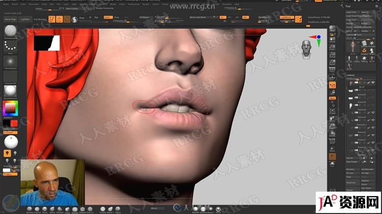 ZBrush完整女性人体解剖数字雕刻大师级视频教程 3D 第20张
