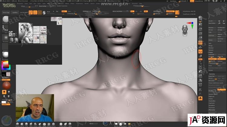 ZBrush完整女性人体解剖数字雕刻大师级视频教程 3D 第16张