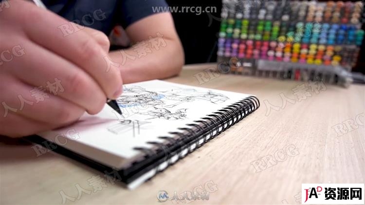 传统艺术绘画素描着墨色彩技术训练视频教程 design others 第2张