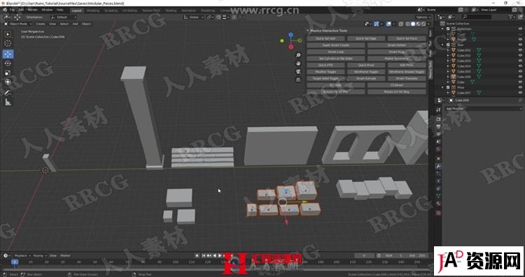 Blender古代遗址3D游戏环境完整制作视频教程 CG 第3张
