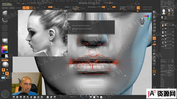 ZBrush完整女性人体解剖数字雕刻大师级视频教程 3D 第14张