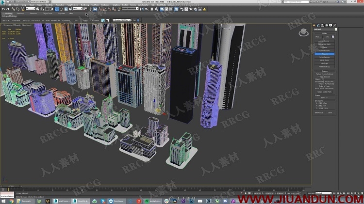 3dsmax大型海岸城市完整制作工作流程视频教程 3D 第4张