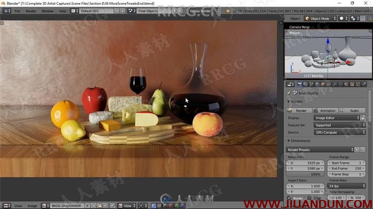 Blender建模雕刻照明纹理渲染全面训练视频教程 3D 第18张