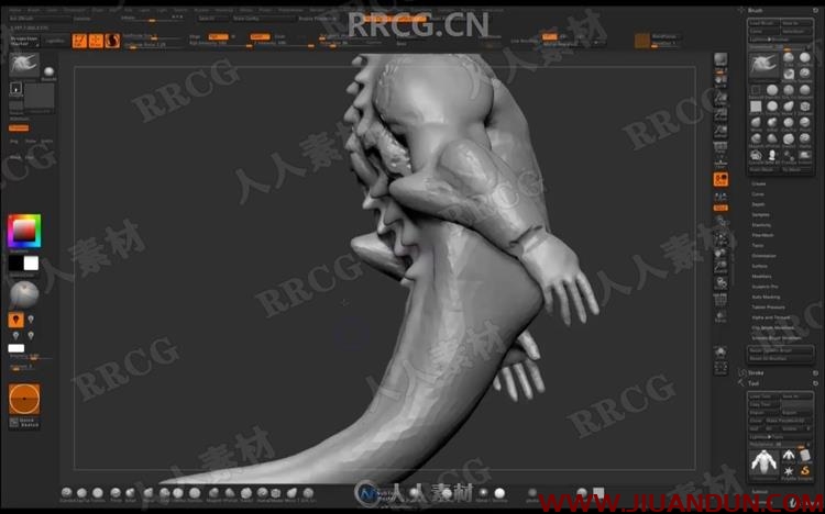 ZBrush机甲蜥蜴数字雕刻制作全流程视频教程 3D 第5张