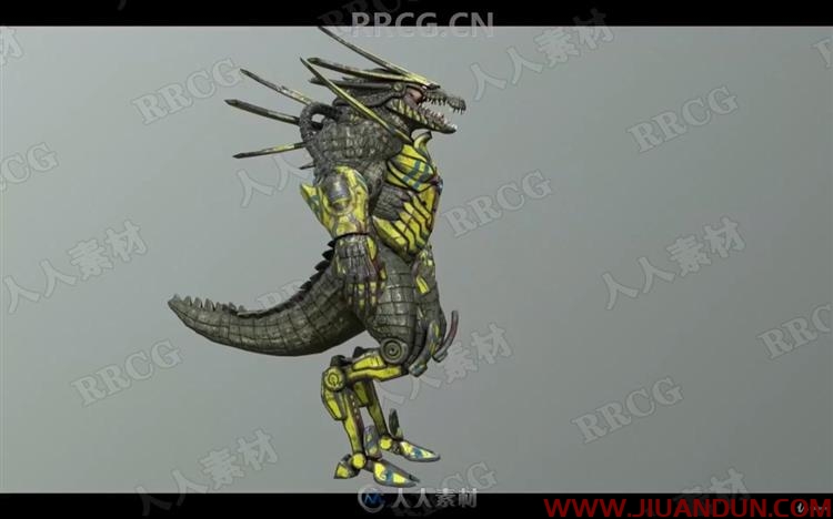 ZBrush机甲蜥蜴数字雕刻制作全流程视频教程 3D 第14张