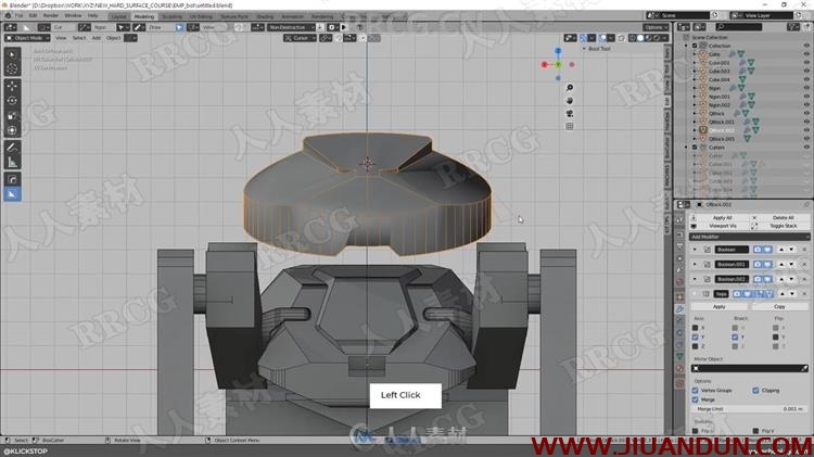 科幻机甲硬表面建模数字雕刻制作视频教程 3D 第2张