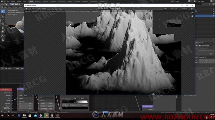 Blender山水云草自然环境实例制作视 3D 第3张