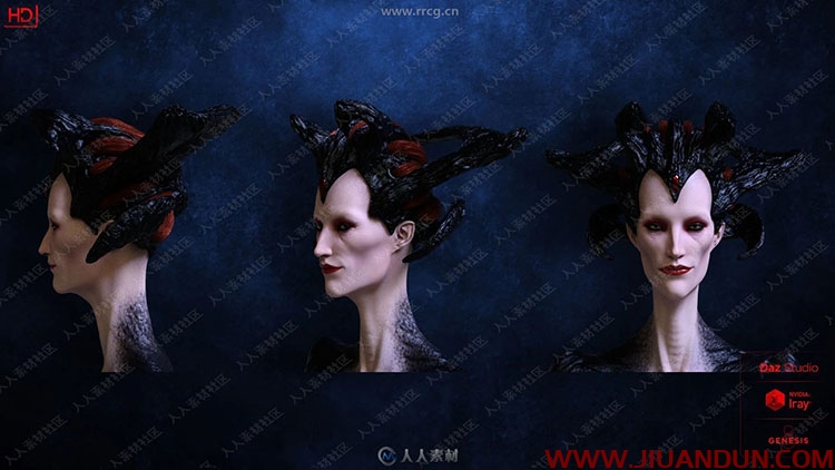 恐怖黑寡妇恶魔形象角色3D模型合集 3D模型 第10张
