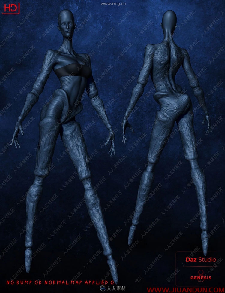 恐怖黑寡妇恶魔形象角色3D模型合集 3D模型 第12张