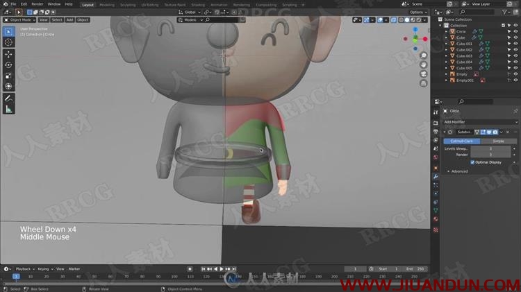 Blender可爱微笑3D小精灵建模实例制作视频教程 3D 第10张