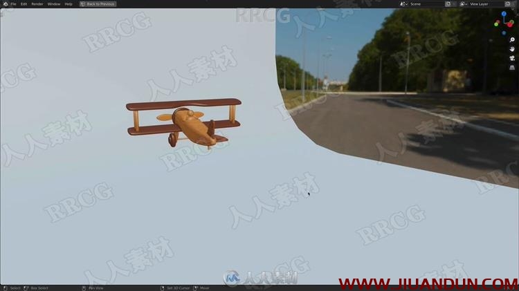 Blender玩具飞机建模动画实例制作视频教程 3D 第2张