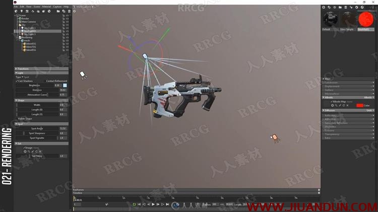 Maya流行游戏科幻机枪武器完整制作视频教程 maya 第16张