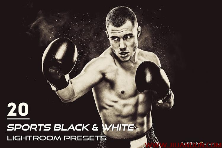 20个黑白运动人像免费Lightroom预设20 Sports Black & White Presets LR预设 第1张