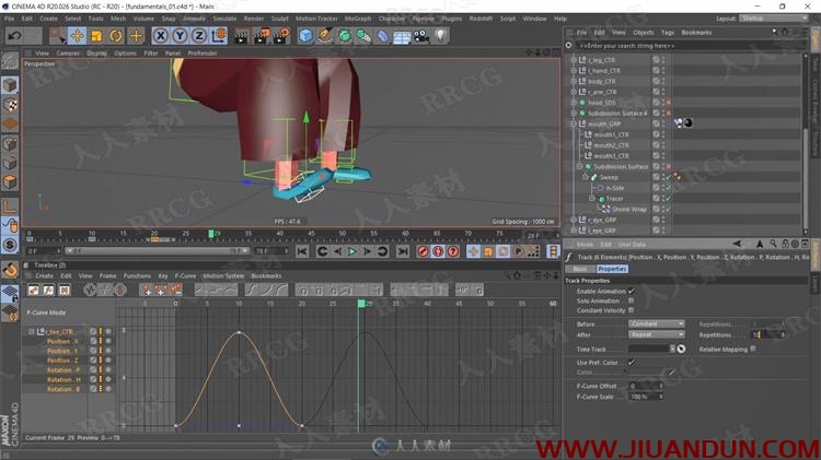 C4D卡通动画场景3D角色模型视频教程 C4D 第10张