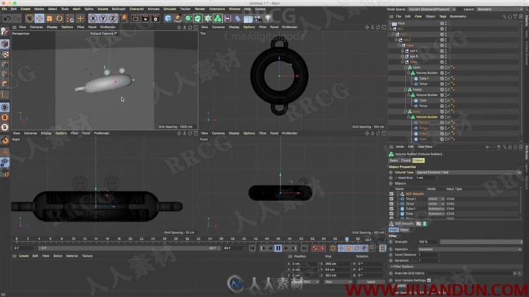 C4D创建可爱模型循环动画处理视频教程 C4D 第9张