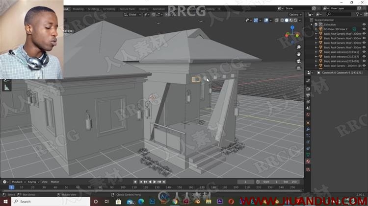 Blender与Revit逼真3D渲染场景实例制作视频教程 3D 第2张