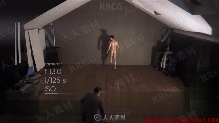 黑暗环境人物裸体拍摄及后期修饰视频教程 PS教程 第7张