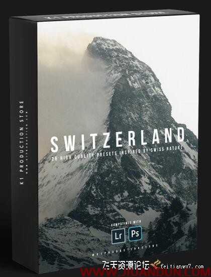 K1 PRODUCTION瑞士旅拍电影风光大片LR预设SWITZERLAND INSPIRED PRESETS LR预设 第1张