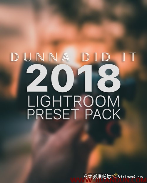 摄影师DUNNA DID IT 2018 DUNNA DID IT Lightroom Presets LR预设 第1张