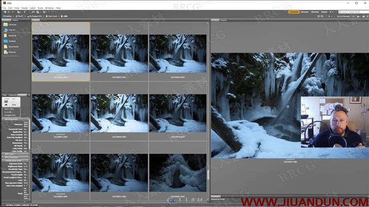 自然景观冰冻瀑布场景摄影PS后期修饰视频教程 PS教程 第2张