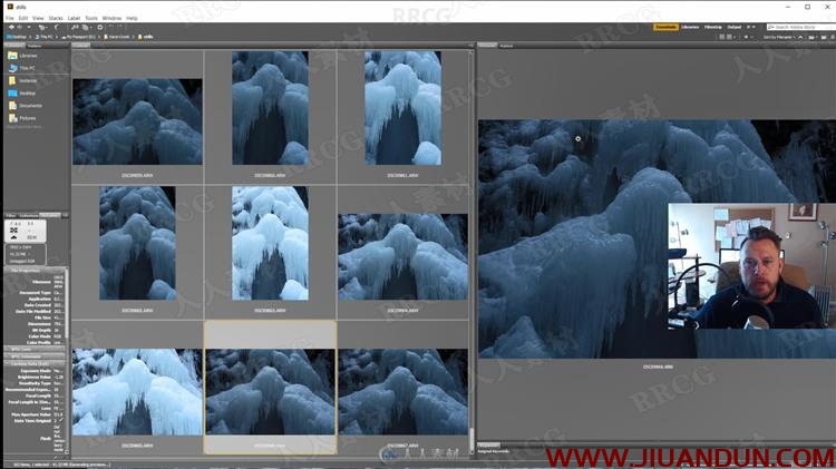 自然景观冰冻瀑布场景摄影PS后期修饰视频教程 PS教程 第5张