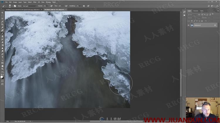 自然景观冰冻瀑布场景摄影PS后期修饰视频教程 PS教程 第11张