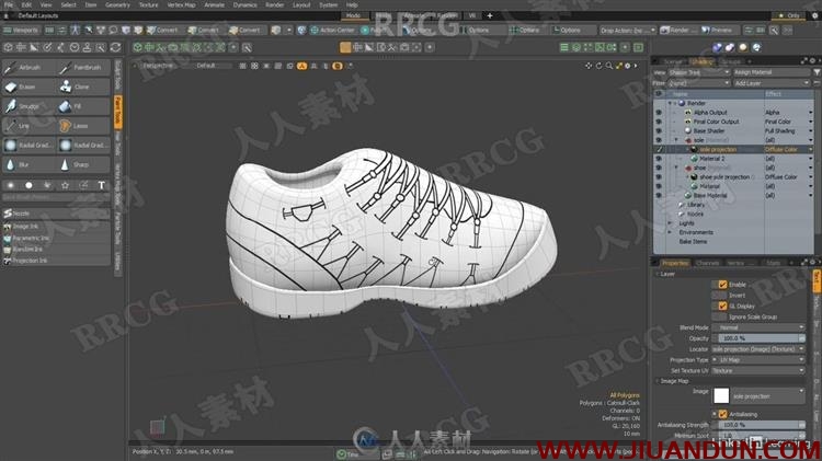 Modo鞋子产品可视化建模技术训练视频教程 design others 第3张