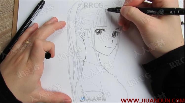 漫画中女孩男孩角色传统绘画训练视频教程 CG 第12张