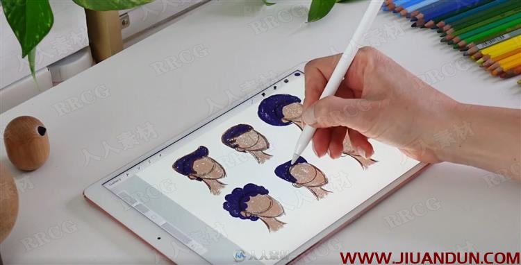 iPad中Procreate风格化角色设计插图视频教程 CG 第10张