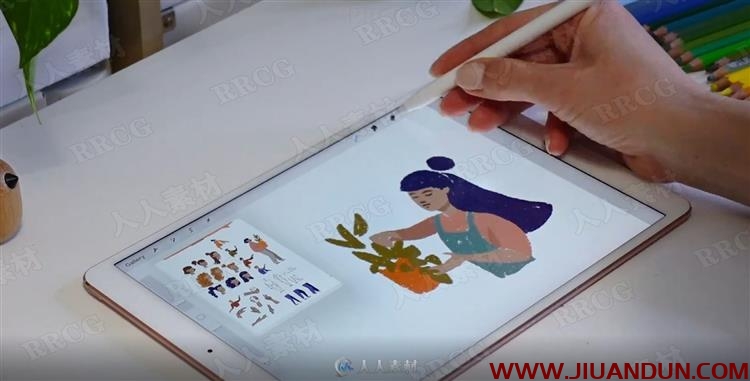 iPad中Procreate风格化角色设计插图视频教程 CG 第11张