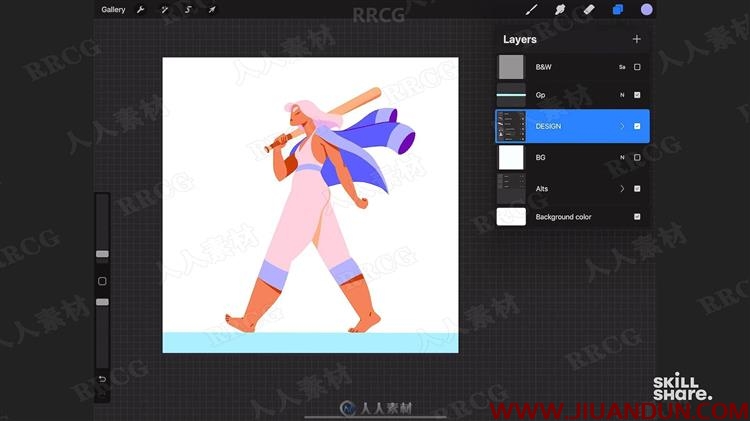 iPad pro中使用Procreate进行动画插图制作视频教程 CG 第6张