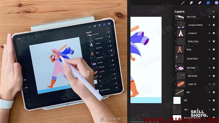 iPad pro中使用Procreate进行动画插图制作视频教程 CG 第7张