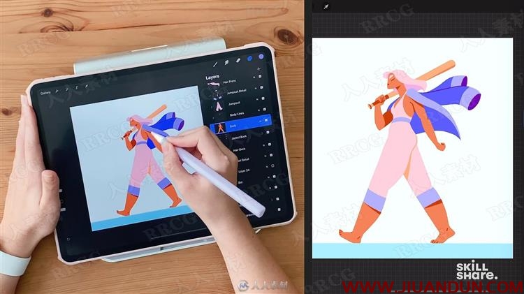 iPad pro中使用Procreate进行动画插图制作视频教程 CG 第8张