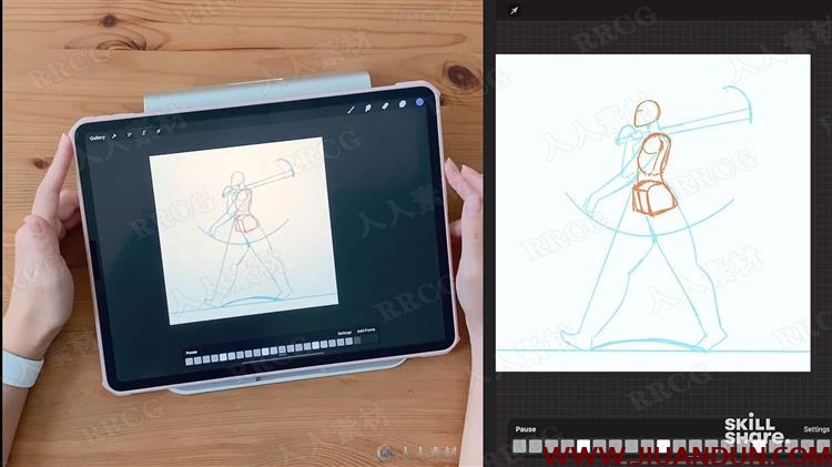 iPad pro中使用Procreate进行动画插图制作视频教程 CG 第12张