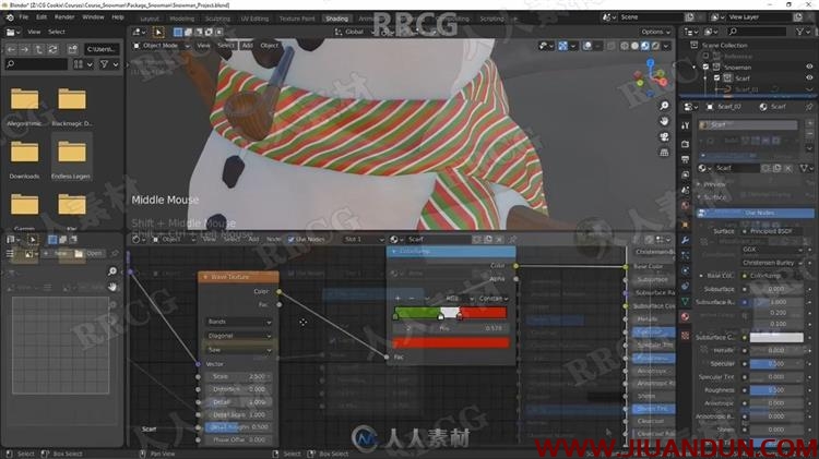 Blender雪人完整制作工作流程视频教程 3D 第8张