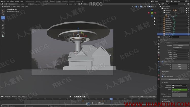 Blender超酷UFO劫持人类VFX特效制作流程视频教程 3D 第8张