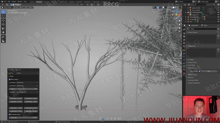 Blender 3D森林环境场景制作工作流程视频教程 3D 第2张