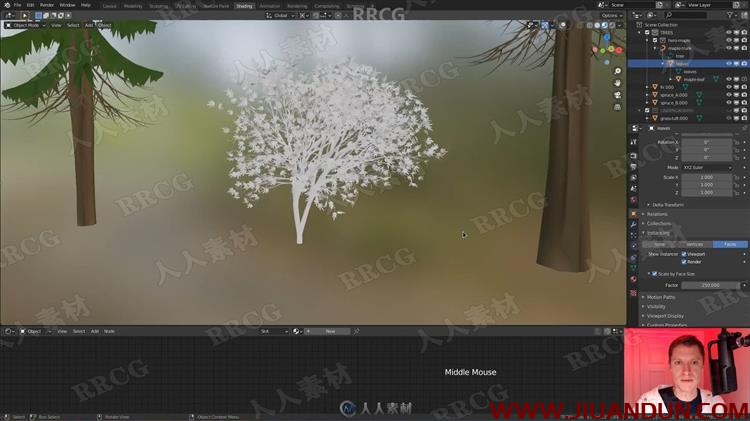 Blender 3D森林环境场景制作工作流程视频教程 3D 第5张