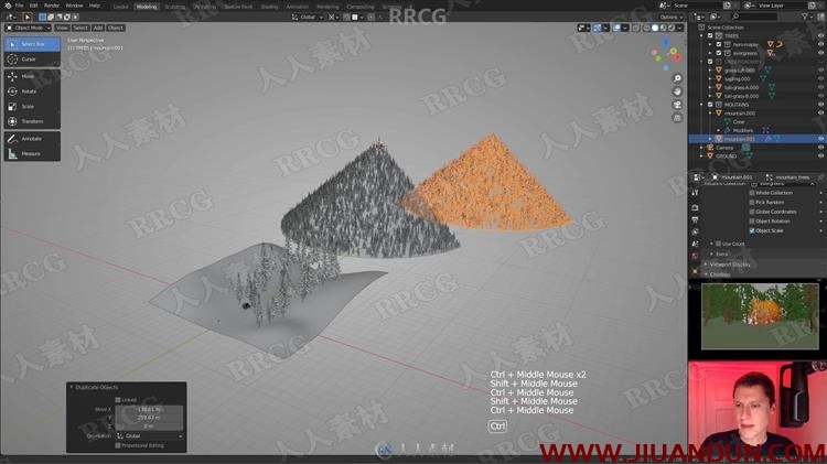 Blender 3D森林环境场景制作工作流程视频教程 3D 第7张